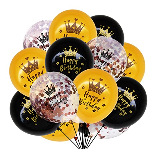 HAWILLOSCH 15er Set Konfetti Ballons Für Geburtstagsfeiern Party Deko Mit Rosé Glitzer Ideal Für Geburtstagspartys Und Feierlichkeiten Luftballons Set Für Festliche Anlässe von HAWILLOSCH