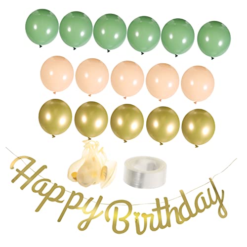 HAWILLOSCH 1 Set Grünes Ballonpaket Luftballons Für Geburtstagsfeier Salbeigrüne Luftballons Party Layout Luftballons Geburtstagsfeier Dekoration Geburtstagsfeier Deko Luftballons von HAWILLOSCH