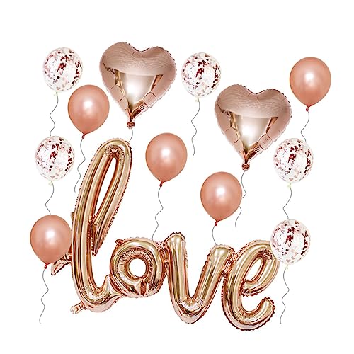 HAWILLOSCH 1 Set Hochzeit Luftballons Aluminiumfolie Ballons Mit Blumen Design Für Party Dekoration Inklusive Luftballon Clips Und Geburtstagszahlen Ballons Für Hochzeiten Und von HAWILLOSCH