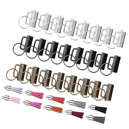 HAWILLOSCH 1 Set Schlüsselanhänger Schwanzclip Schlüsselanhänger Schlüsselanhänger Schlüsselanhänger DIY Handtasche Zubehör Schmuck Quetschklemme Schlüsselanhänger Quaste von HAWILLOSCH