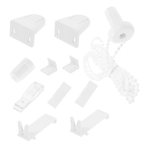 HAWILLOSCH 1 Set Vorhangzubehör Fensterverkleidungen Rollos Heim Rollo Werkzeug Rollo Hardware Rollo Beschläge Heim Rollo Befestigung Rollo Ersatzteile Pom White von HAWILLOSCH