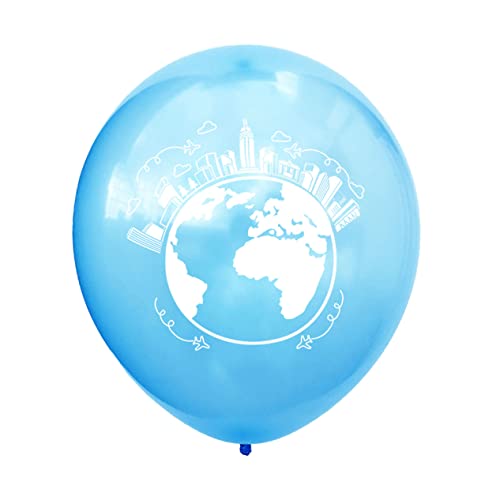 HAWILLOSCH 10 Stück 12 Partyzubehör Erde Ballons Goldene Konfettiballons Heliumballons Luftballons Für Geburtstagsfeiern Verschiedene Luftballons Ballons Werkzeugkasten Blue von HAWILLOSCH