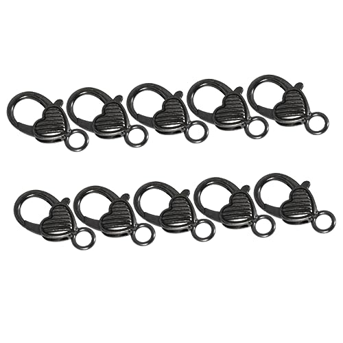 HAWILLOSCH Schmuck Machen Essential 10PCS Herz Karabiner Verschlüsse für Tasche Armband Halskette von HAWILLOSCH