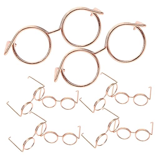 HAWILLOSCH 10 Stück Puppengläser Mini Puppenbrillen Mikro Puppen Sonnenbrillen Puppen Sonnenbrillen Bulk Miniatur Puppenbrillen Mini Brillen Miniatur Brillen Requisiten Puppen von HAWILLOSCH