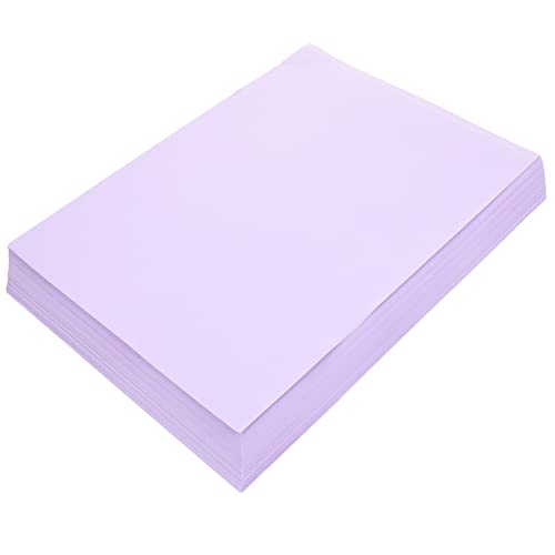 HAWILLOSCH 100 Blatt Farbiges A4-papier Bunte Papiere Papier Für Heimwerker Origami Bastelpapier Druckpapier Doppelseitiges Origami-papier Malpapier Schreibmaschinenpapier Diy-papier Lavender von HAWILLOSCH