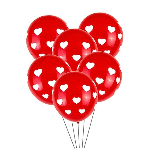 HAWILLOSCH 100 Stück Bedruckte Luftballons Herzform Für Hochzeit Und Valentinstag Kreative Dekoration Für Partys Und Feierlichkeiten Ideales Partyzubehör Für Romantische Anlässe von HAWILLOSCH