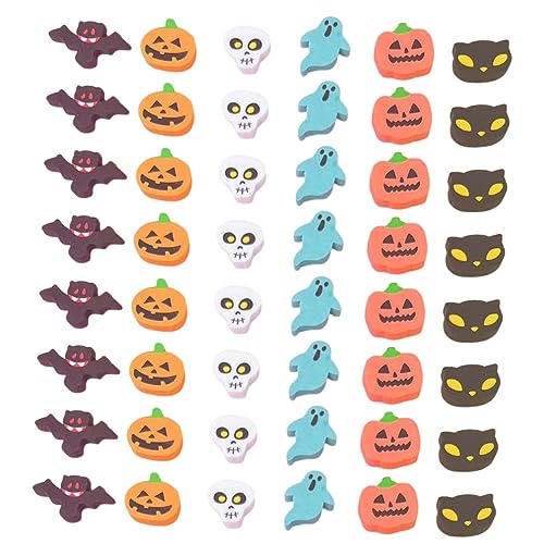 HAWILLOSCH 100 Stück Halloween Briefpapier Radiergummi Massen Radiergummis Radiergummi Zum Zeichnen Tragbare Zeichen Radiergummis Cartoon Förmige Zeichen Radiergummis Lustige von HAWILLOSCH