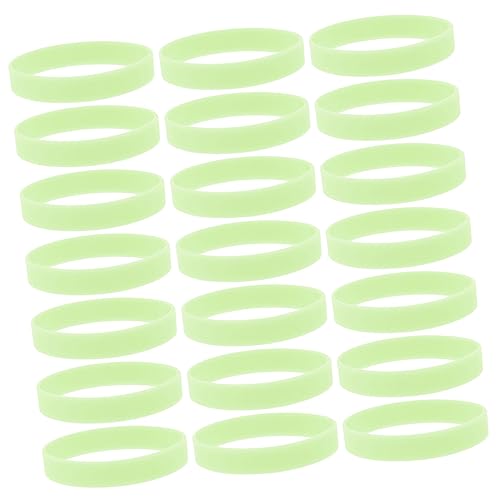 HAWILLOSCH 100 Stück Leuchtende Silikon Armbänder Partydekorationen Armbänder Partygeschenke LED Sticks Nachrichten Motivationsarmbänder Event Nachtlauf Leuchtendes Armband von HAWILLOSCH