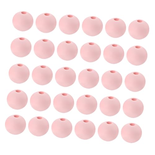 HAWILLOSCH 100St 14mm farbige Holzperlen verschiedene Perlen Makramee-Perlen Herbsthandwerk für Erwachsene bastelmaterial bastel materialien DIY-Perle aus Holz DIY Spacer Charms Rosa von HAWILLOSCH