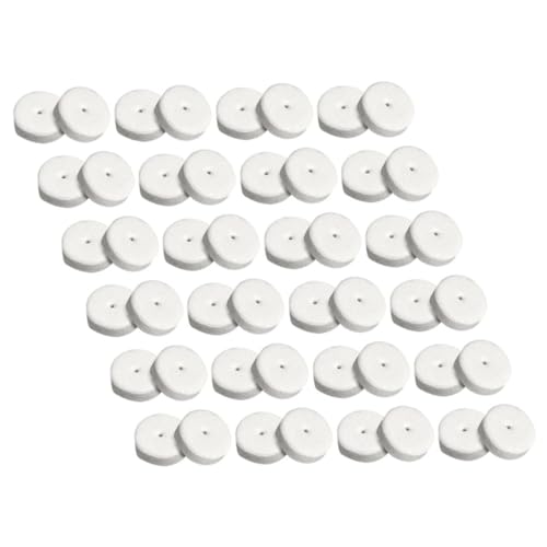 HAWILLOSCH 100St Ohrstecker-Pad Schaumstoff-Ohrringkissen Rückenstützpolster Ohrring-Rücklaufsperren-Stopper ohrring karten augenringe pads Ohrringpads Rückenstütze schützende Ohrpolster Weiß von HAWILLOSCH