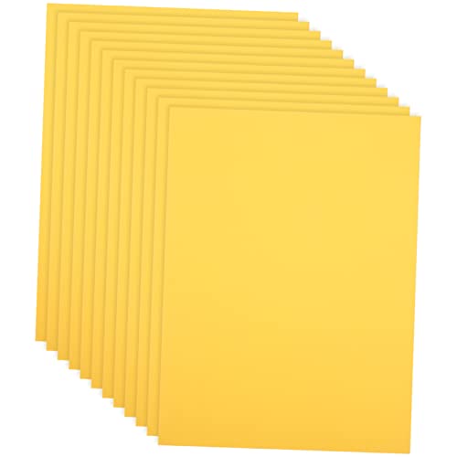 HAWILLOSCH 100St Papiere falten Regenbogen-Origami-Papier farbiges Pergamentpapier beidseitig faltbares Papier bastel materialien einschlagpapier dünnes Faltpapier DIY-Bastelpapier Yellow von HAWILLOSCH