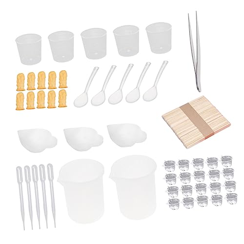 HAWILLOSCH 101St Klebewerkzeug bastelkasten bastel set Bastelwerkzeugset DIY Bastelset Epoxidharz DIY-Set Reinigungssets DIY-Kits Epoxid-Werkzeugsatz Epoxid-Kit zum Selbermachen Holz von HAWILLOSCH