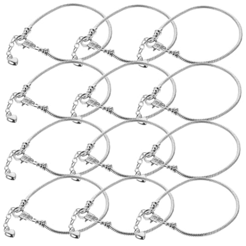 HAWILLOSCH 12 Stück DIY Armbandketten Für Frauen Schmuckherstellung Kunsthandwerk Armband Gliederketten Bastelbedarf Handwerk Modeschmuck Gold Und Silber von HAWILLOSCH