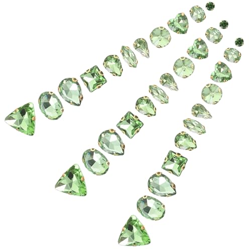 HAWILLOSCH 130St dekorative kleidung strass Kleider hochzeitslaken rhinestones Kleidungsstück DIY-Materialien Strassperlen Tasche dekor selber machen Kleidung Strassverzierungen Glas Green von HAWILLOSCH