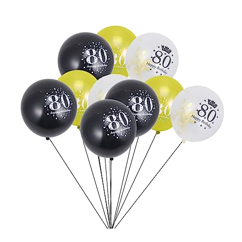 HAWILLOSCH 15 Stück Digitale Konfetti Luftballons Dekorative Konfetti Luftballons Für Geburtstagsfeiern Jubiläen Und 80 Geburtstage Party Ballon Zubehör Mit Schmetterling Design Und von HAWILLOSCH