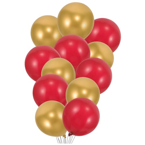 HAWILLOSCH 150 Stück Elegante Latexballons Rot Und Stilvolle Hochzeits Und Valentinstagsballons Perfekte Dekoration Für Partys Und Heimfeste Hochwertiges Partyzubehör von HAWILLOSCH