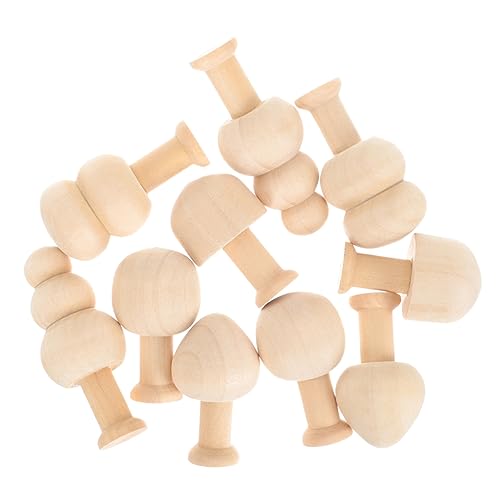 HAWILLOSCH 15St bastelsets+für+kinder bastel set für kinder Ostern Weihnachten Dekoration unvollendete Peg-Puppen Mini unvollendete Figuren Mini-Bäume aus Holz Mini-Baum aus Holz DIY liefert von HAWILLOSCH