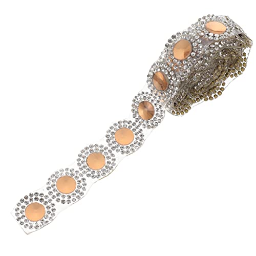 HAWILLOSCH 1stk Bohrstange Strassgürtel Für Diamantumrandetes Band Schmuck Aufkleber Heißschmelzklebeband Fajas Para Vestidos Handwerk Machen Band Diamant-bling Schleife Strasssteine Golden von HAWILLOSCH