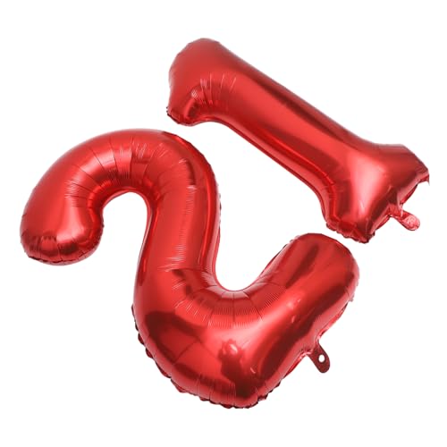 HAWILLOSCH 2 Stück Folienballons Nummer 1 Und 2 Bunten Pastellfarben Aufblasbare Luftballons Für Geburtstagsfeiern Partydekoration Und Ideal Für Kindergeburtstage Und von HAWILLOSCH