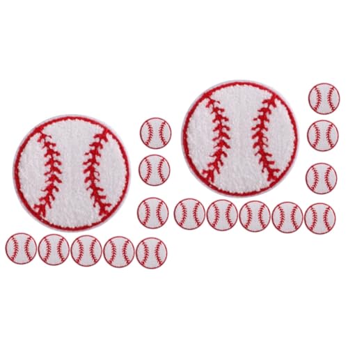 HAWILLOSCH 20 Stk Baseball-Patch kleine Kleiderflicken stoffabzeichen selber machen schuhreparatur stickrahmen Fellflecken für den täglichen Gebrauch abriebfeste Hutaufnäher Handtuchstickerei von HAWILLOSCH