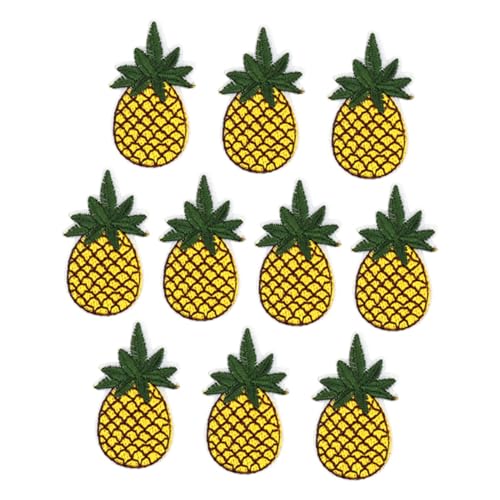 HAWILLOSCH 20 Stk DIY Applikationen Ananas-Aufkleber Tasche bestickter Aufnäher Glitzerdekor Tücher appliziert Aufkleber Rucksack-Patches Vorhangdekoration gestickte Paste Flecken von HAWILLOSCH