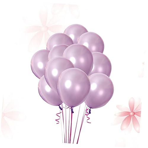 HAWILLOSCH 20 Stück 10 Zoll Hellviolett Latexballons Mit Perlmuttglanz Für Geburtstagsdekorationen Verdickte Luftballons Für Partys Und Feierlichkeiten von HAWILLOSCH