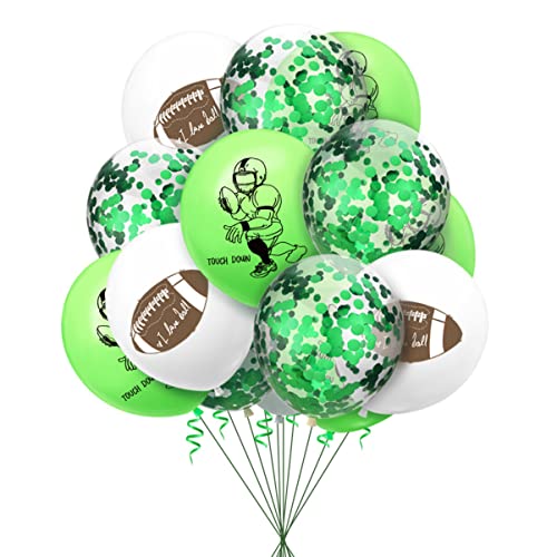 HAWILLOSCH 20 Stück Fußball-thema Latex-luftballons Set American Football-spieler Druck Luftballons Set Kinder Kind Thema Geburtstagsfeier Zubehör Dekoration (6 Stück Fußballspieler, 6 Stück von HAWILLOSCH