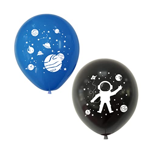 HAWILLOSCH 20St bedruckte Luftballons für Partys deckenverkleidung babyshowerparty room decoration helium ballon gas Ballon zum Kindergeburtstag Weltraumballons Partyballons Latexballons von HAWILLOSCH