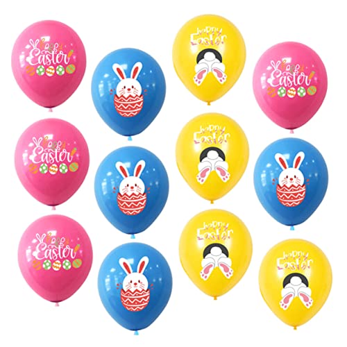 HAWILLOSCH Ostern Dekorative Hasen Eier Latexballons Feiertagsdekoration Und Pink Perfekt Für Ostern Partys Und Feiern von HAWILLOSCH