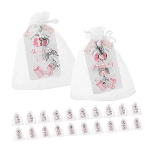 HAWILLOSCH 24er Set Exquisite Schlüsselanhänger Engel Dekorative Schlüsselanhänger Für Taufen Babypartys Hochzeiten Und Feste Zufällige Farben Perfekte Gastgeschenke Und Mitgebsel von HAWILLOSCH