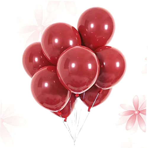 HAWILLOSCH 25 Stück 18 Dekorativer Hochzeitsballon Partydekorationen Für Kinder Valentinstag-ballons Brautballons Bankettdekorationen Ballon-hochzeits-mittelstücke Festival Luftballons Rot von HAWILLOSCH