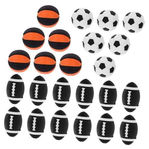 HAWILLOSCH 25St Simulationsball erasers for süße radiergummis Hausform Radiergummi Basketball-Radiergummi Fußballgeschenke für Kinder Radiergummis für Kinder kugelförmiges Dekor von HAWILLOSCH