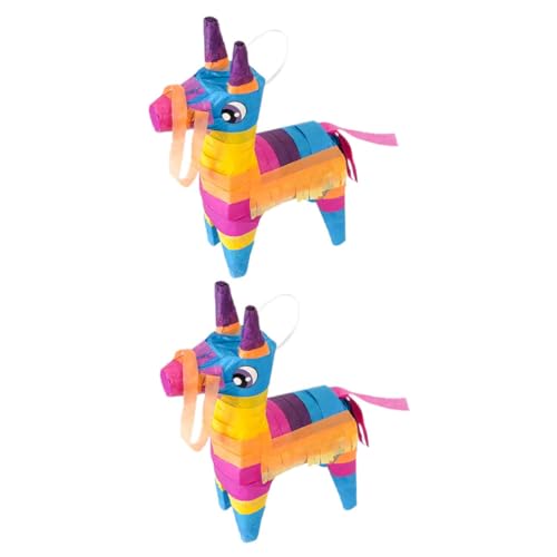 HAWILLOSCH 2St Piñata Fiesta-Pinata aus Papier Pinata-Spielzeug aus Papier Bulk-Mini-Spielzeug komfetti party mitgebsel kinder Süßigkeiten Pinata Spielzeug Festival-Pinata-Spielzeug von HAWILLOSCH