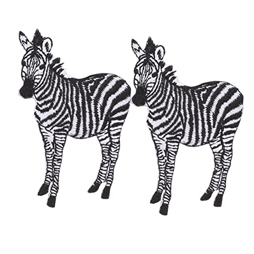 HAWILLOSCH 2Stücke Tierstickereien Aufnäher Für Kleidung Gestickte Kleiderpflaster Zebra Design Einfach Aufbügelbar Oder Aufgenäht Für DIY Projekte Und Kleidungsgestaltung HAWILLOSCH 2Stücke Tierstickereien Aufnäher Für Kleidung Gestickte Kleiderpflaster Zebra Design Einfach Aufbügelbar Oder Aufgenäht Für DIY Projekte Und Kleidungsgestaltung von HAWILLOSCH