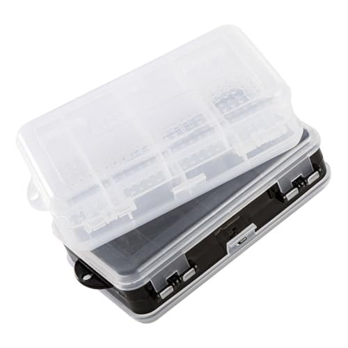 HAWILLOSCH 2Stücke Transparente Schmuckschatulle mit Fächern Praktische Aufbewahrungsbox für Perlen Schmuck und Kleinartikel Doppelseitig für Desktop Organisation und Einfache HAWILLOSCH 2Stücke Transparente Schmuckschatulle mit Fächern Praktische Aufbewahrungsbox für Perlen Schmuck und Kleinartikel Doppelseitig für Desktop Organisation und Einfache von HAWILLOSCH