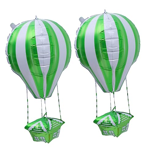 HAWILLOSCH 2pcs Aluminiumfolie Luftballons Geburtstagsballons Foto -prop -luftballons Dekor Dekor von HAWILLOSCH