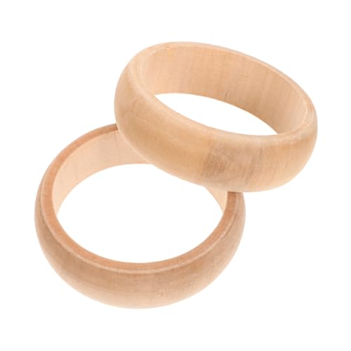 HAWILLOSCH 2st Armbänder Aus Holz Selbstbemalte Armbänder Armband Für Kinder Armreifen Für Kinder Kinderringe Handgefertigte Armbänder Kinderspielzeug Selber Machen Kinderarmbänder von HAWILLOSCH