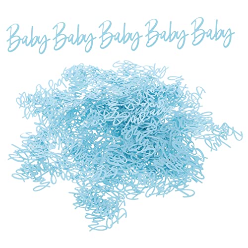 HAWILLOSCH 3 Packungen Papiers chnitzel werfen essbare Konfetti-Kerze Geschlecht enthüllt Konfetti jahrestag hochzeitslaken Babytisch Konfetti Tischdekoration für die Babyparty Plastik Blue von HAWILLOSCH