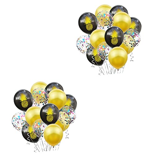 HAWILLOSCH 30 Stk Paillettenballons sequin wand polsterung dekoration party luftballons goldene ballons Hawaii-Party ballongas balongas balons hawaiianische Partyballons Ballons bedrucken von HAWILLOSCH