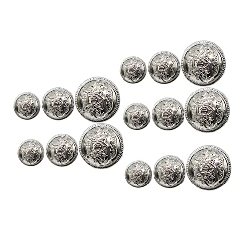 HAWILLOSCH 30St Metallknöpfe trendiges Dekor Knöpfe nähen Knöpfe für Heimwerker britische Knöpfe Tasten blouses for women women's blouses & shirts DIY-Taste DIY-Knöpfe Zinklegierung Silver von HAWILLOSCH