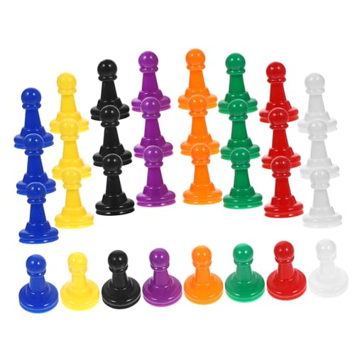 HAWILLOSCH 32St Brettspielstücke schachfiguren Chess Pieces Schachbrett Spiel Boardgames Board Game gehen Schachperlen Schachspielzubehör Schach für Spielbrett Spiel Schach verpfänden Plastik von HAWILLOSCH