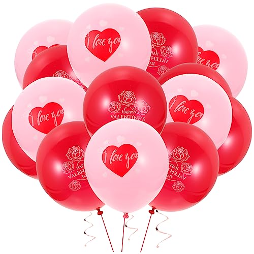 HAWILLOSCH 36 Stück Valentinstag Luftballons Bunte Dekoration Für Hochzeit Verlobung Party Latexballons Verschiedenen Farben Für Romantische Feiern Und Anlässe von HAWILLOSCH