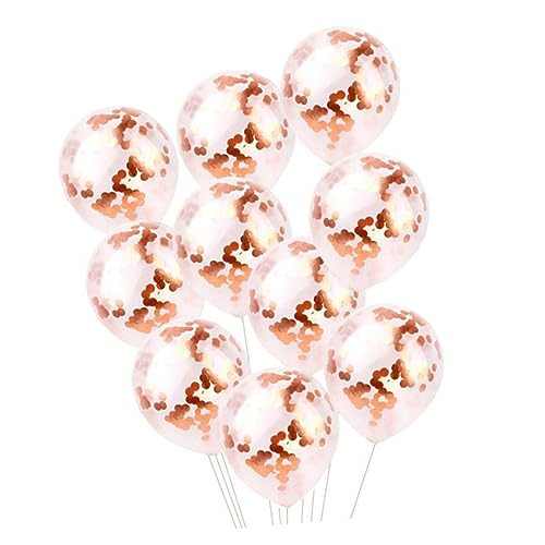 HAWILLOSCH 37 Stück Roségold Luftballons Set Mit Pailletten Und Aluminiumfolie 30 Jahre Alt Geburtstagsdeko Aus Naturlatex Für Festliche Anlässe Jubiläum Und Feierlichkeiten von HAWILLOSCH