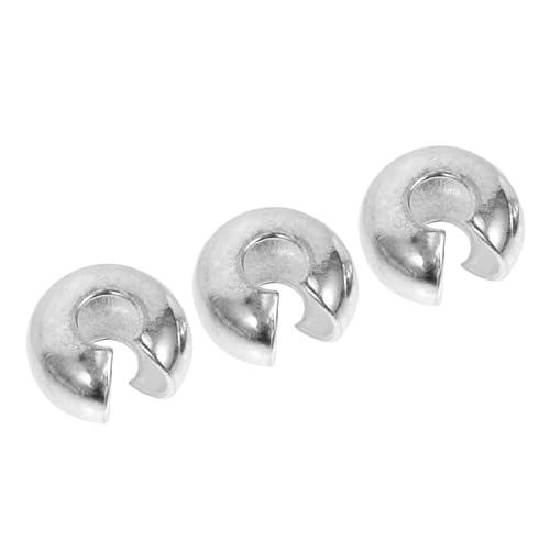 HAWILLOSCH 3St Perlen positionieren Ringklammern Schmuckherstellung Zange handyzubehör fingerhalterung handy accessories wiederverwendbare Quetschperle professionelle Quetschperle Silber- von HAWILLOSCH