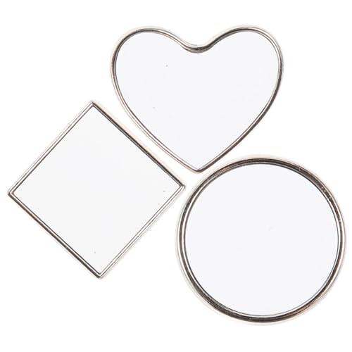 HAWILLOSCH 3er Set Blanko Charm Pin Brosche Für DIY Kleidung Und Tasche Dekoration Thermotransferdruck Ideal Für Kreative Projekte Und Personalisierung von HAWILLOSCH