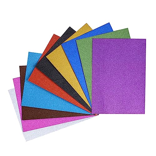 HAWILLOSCH 40 Blatt Glitzerpapier DIY Bastelpapier Origami Papier Bunte Farben Scrapbooking Kartenherstellung Kunstprojekte 15x15 Cm von HAWILLOSCH