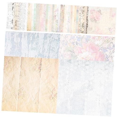 HAWILLOSCH 45St ， 45pcs pieces kreativpapier the craft Junk-Journal-Zubehör Antiker Fotoalbumaufkleber Scrapbook-Material zum Selbermachen Vintage-Papier von HAWILLOSCH