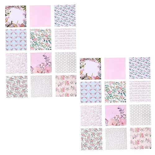 HAWILLOSCH 48 Blätter Diy Gemustertes Papier Pflanzen Dekor Papier Für Sammelalbum Fotoalbum Papier Selber Machen Tafelpapiere Kunsthintergrundkarton Scrapbooking-papier Neutral Säurefrei von HAWILLOSCH