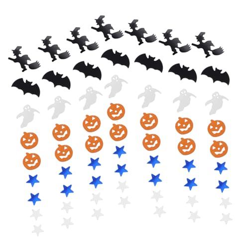 HAWILLOSCH 5 Party Konfetti Festival Konfetti Halloween-Party-Konfetti Halloween-Verzierung halloween wanddeko halloween dekoration Halloween-Party-Ornamente Pailletten Konfetti Plastik Black von HAWILLOSCH