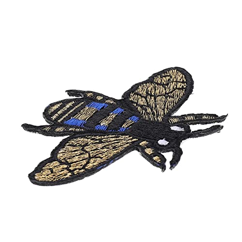 HAWILLOSCH 5 Stücke Haushalt Stickerei Patches Bee Design Kleidung Tuch Patches Kleidung Zubehör von HAWILLOSCH